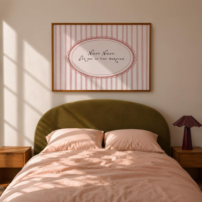 Light Pink Night Night Print