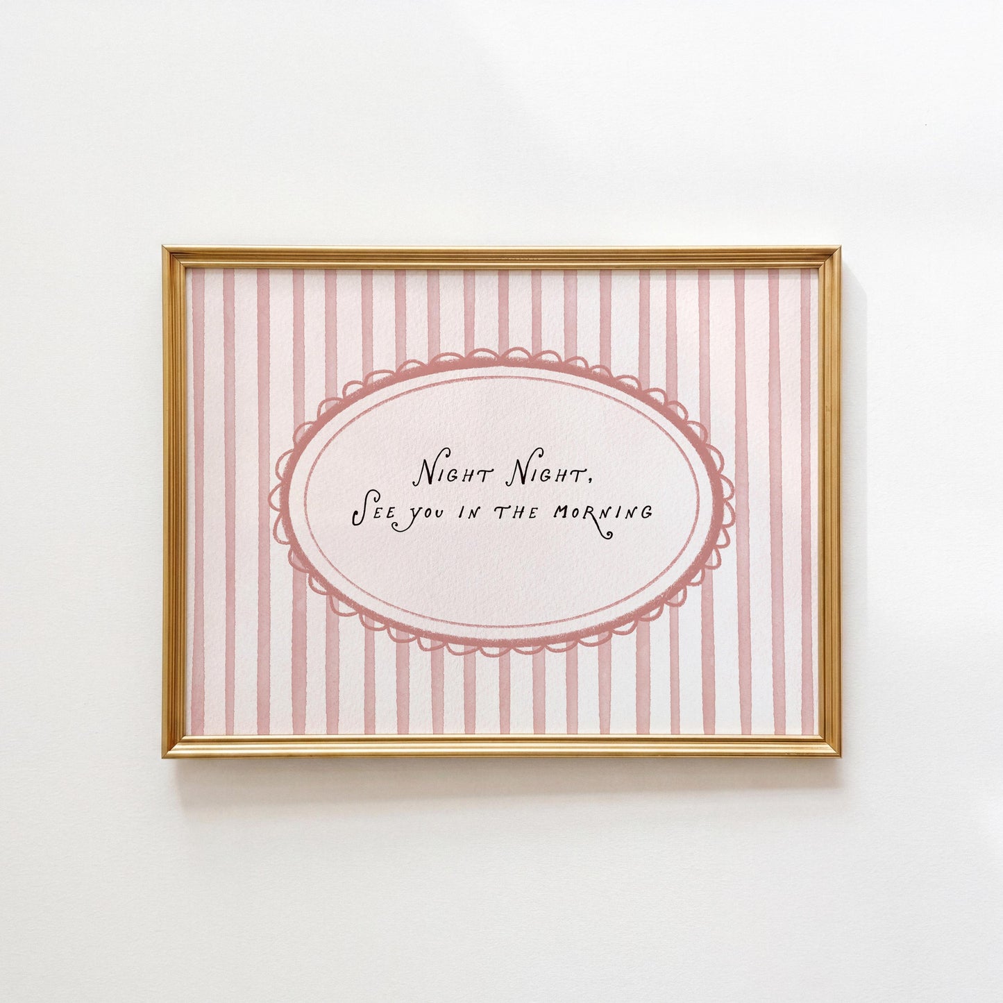 Light Pink Night Night Print