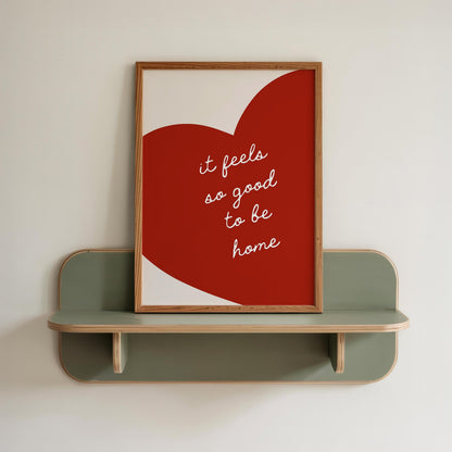Custom Heart Wall Art: Personalised Quote Print