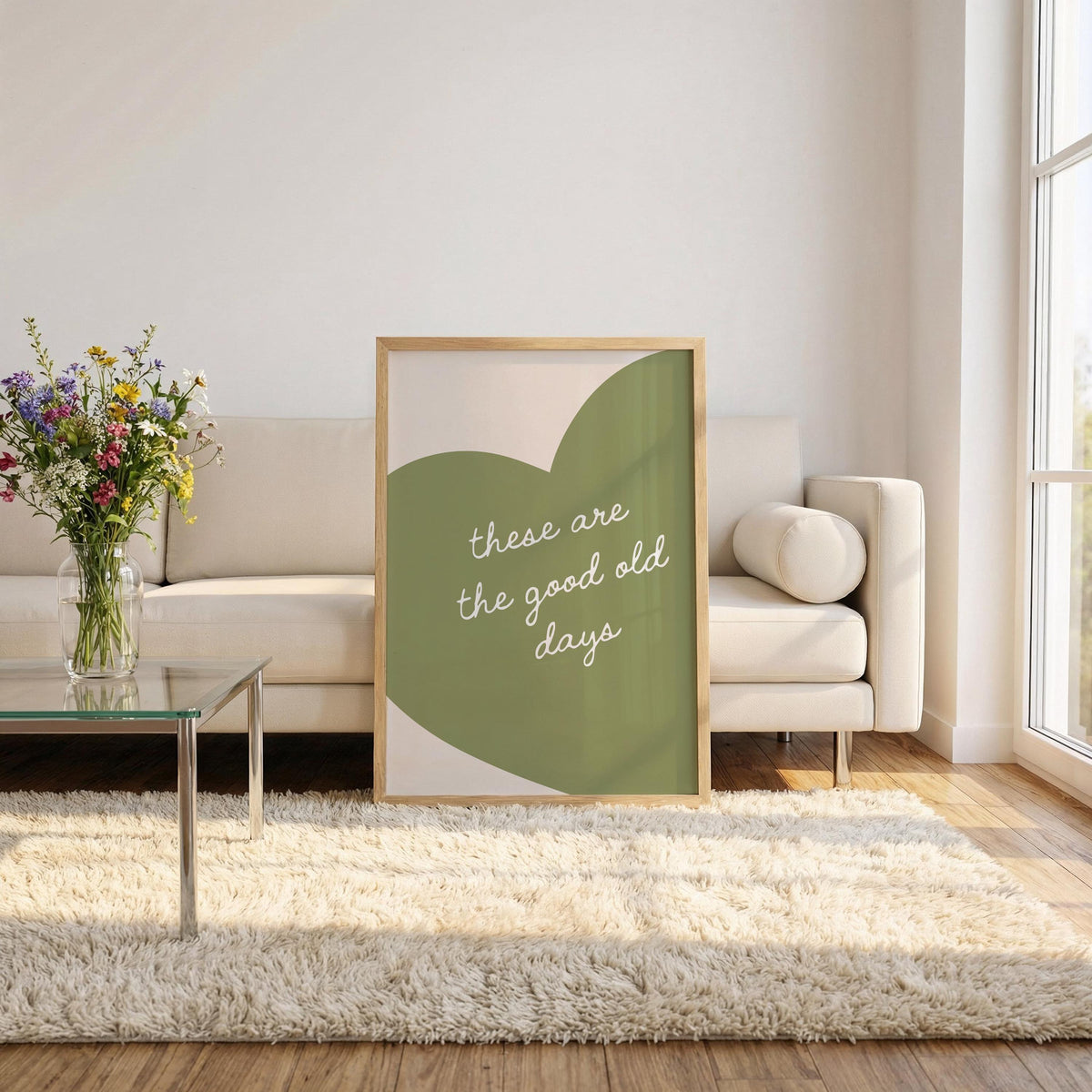 Custom Heart Wall Art: Personalised Quote Print