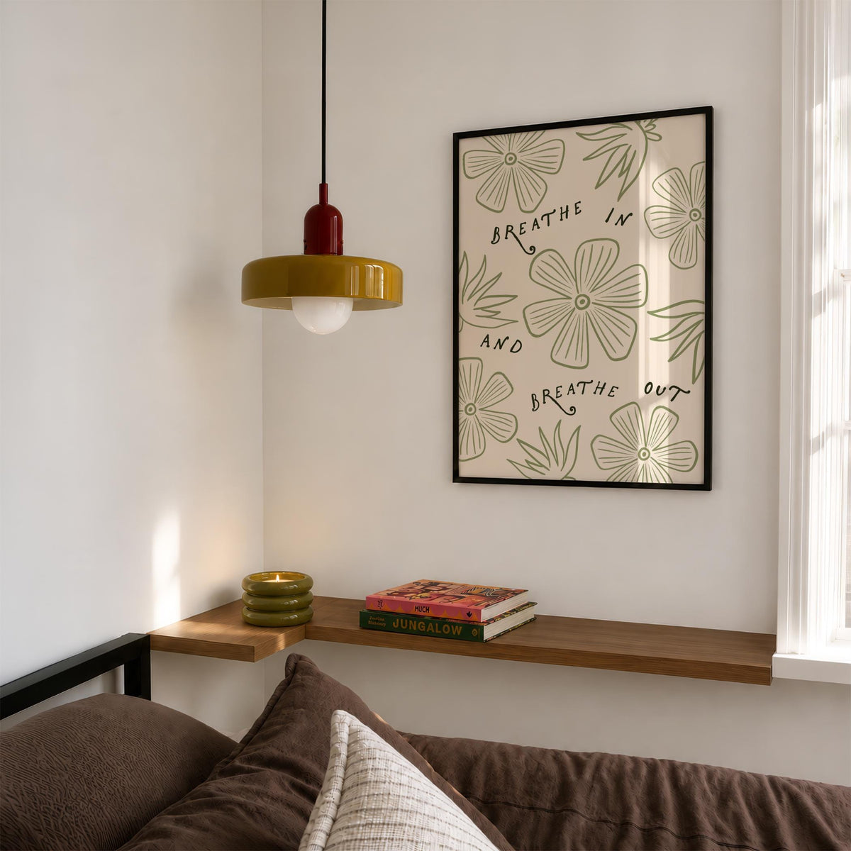 Breathe Green Mental Health Print