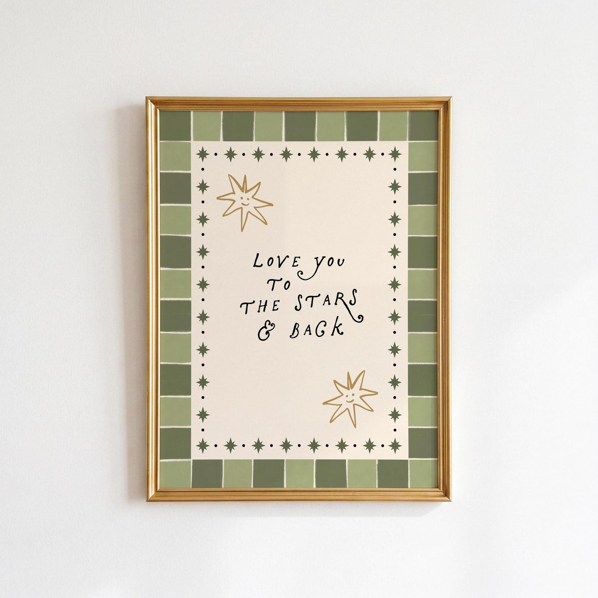 Retro Love You Print