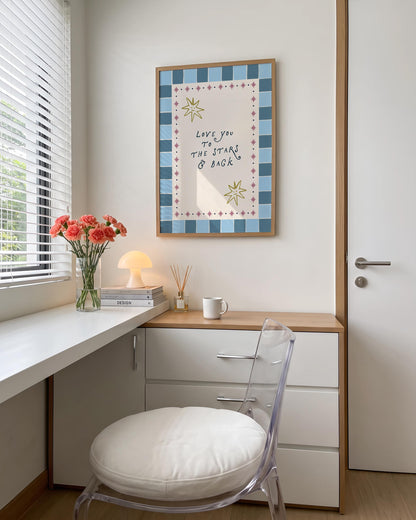 Retro Love You Print