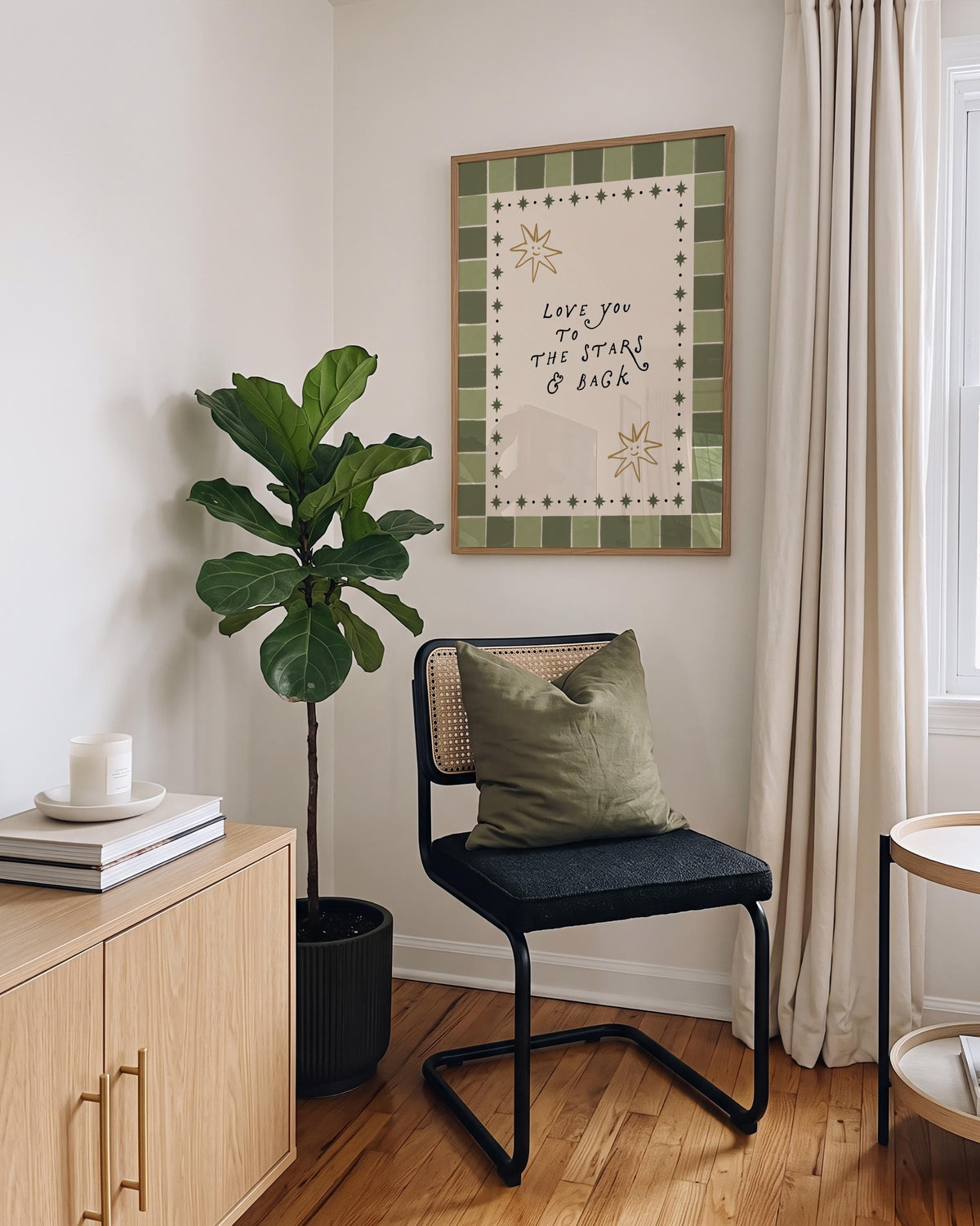 Retro Love You Print
