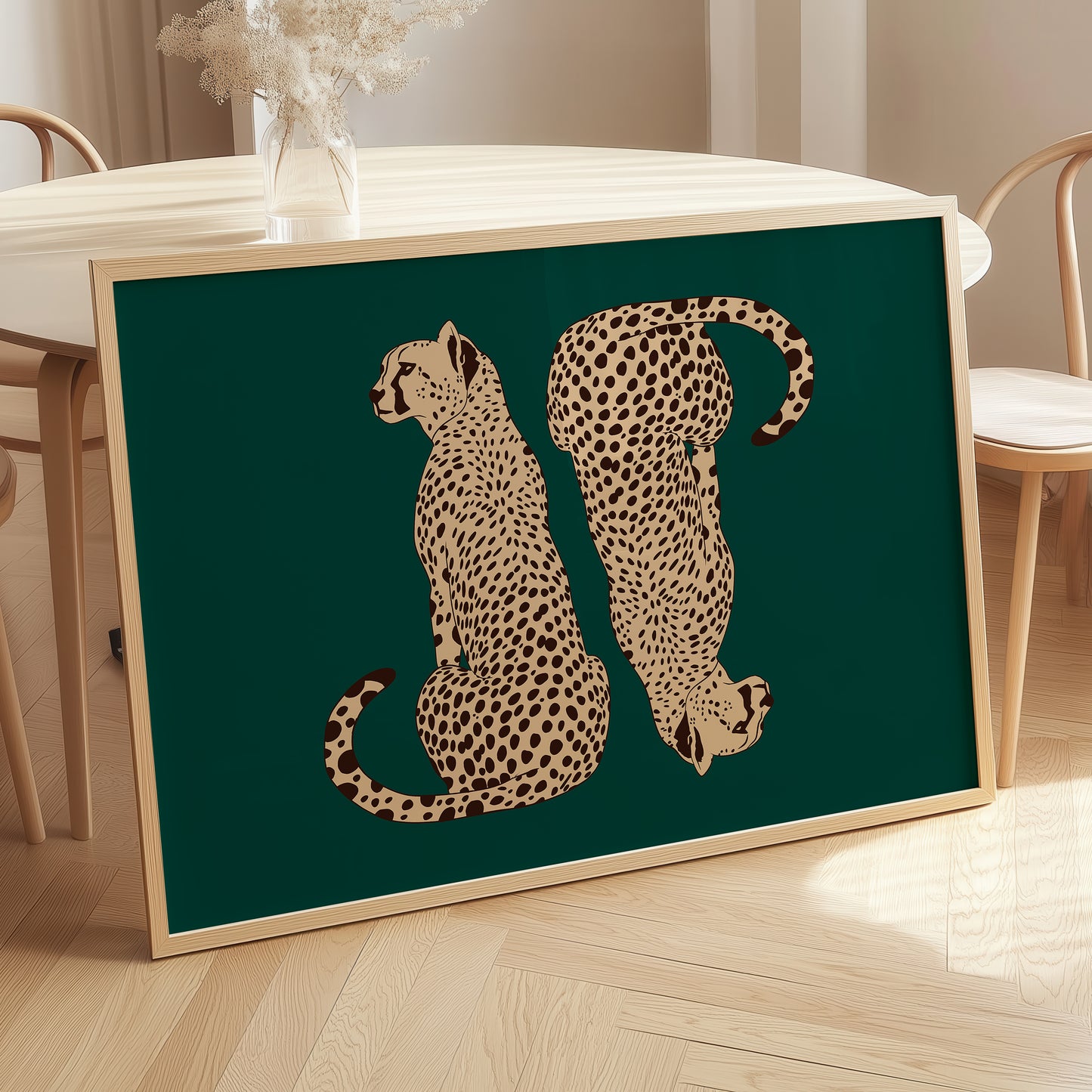 Emerald Green Cheetah Print